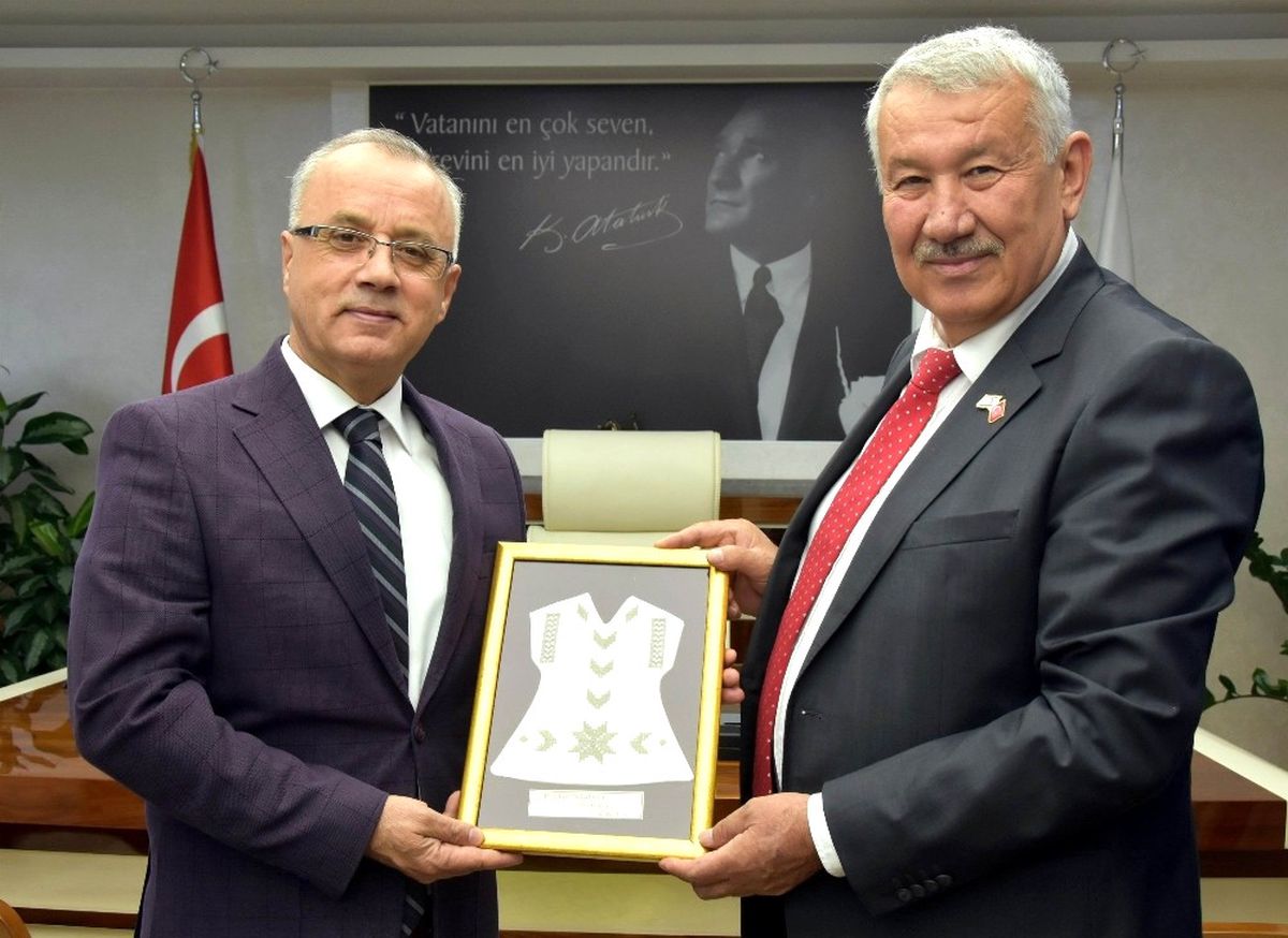 Başkan Kayda Kıbrıslı Başkan Tülücü\'yü Ağırladı