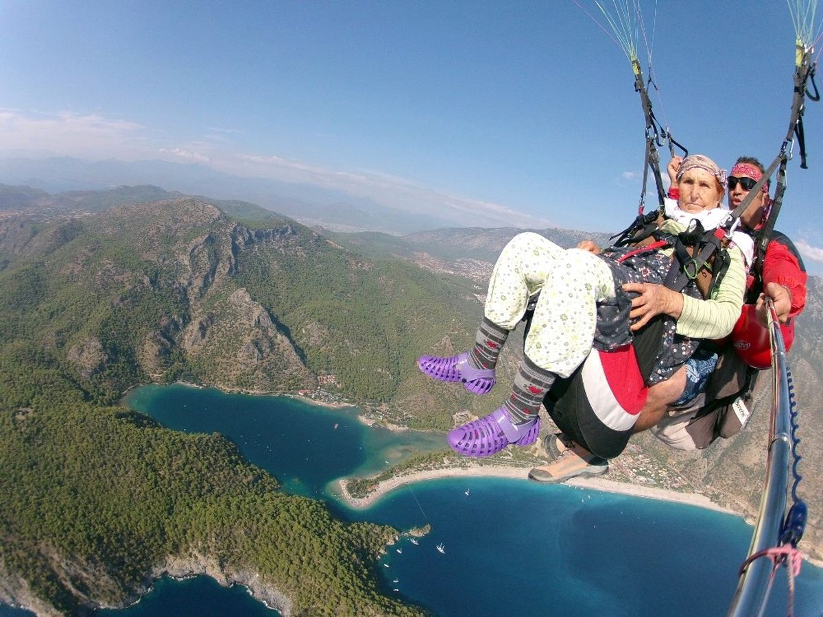 Uçan Nine" Yaşadığı Heyecanı Anlattı