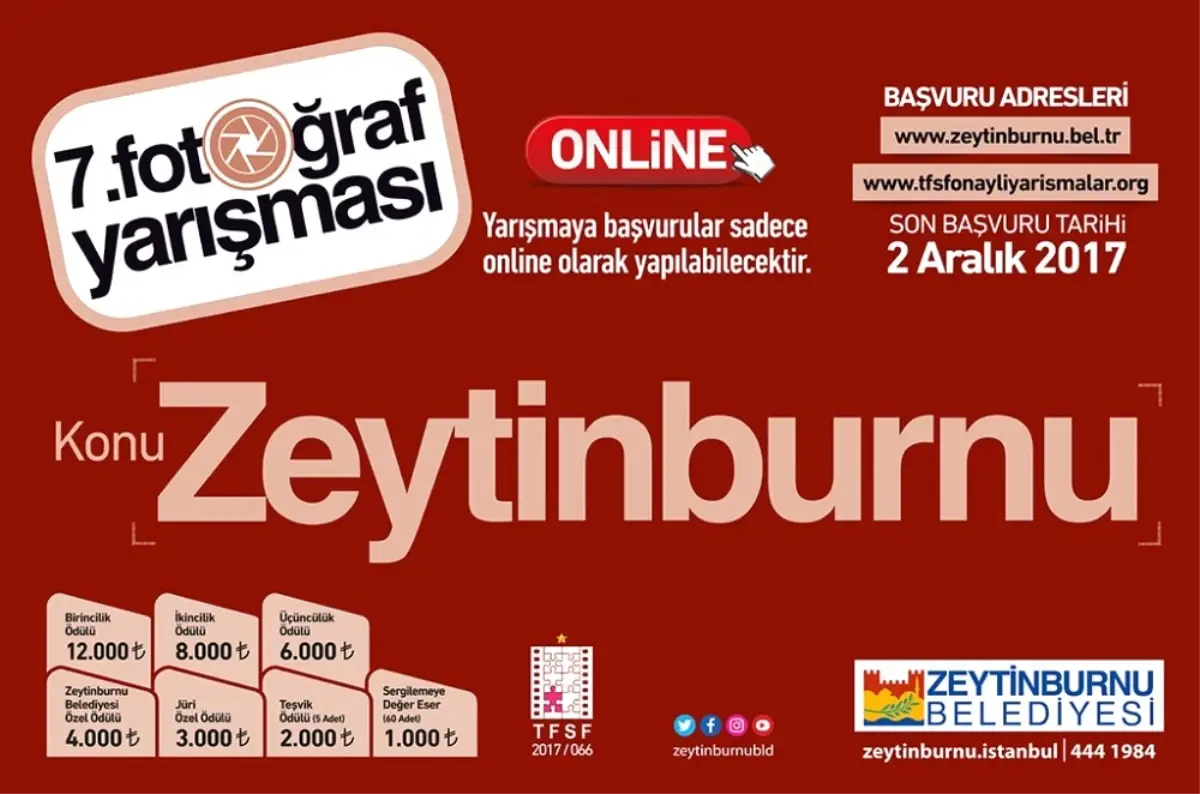 Zeytinburnu 7\'nci Fotoğraf Yarışması Başvuruları Başladı