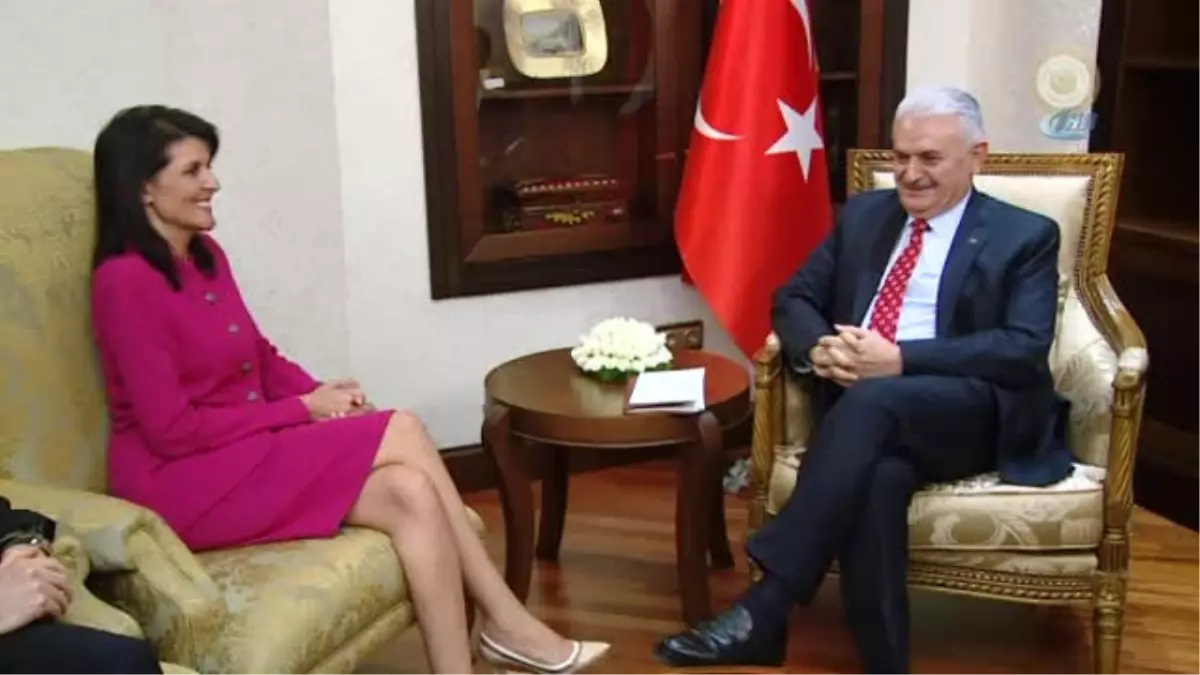 Başbakan Yıldırım ABD\'nin BM Daimi Temsilcisi Haley\'i Kabul Etti (2)