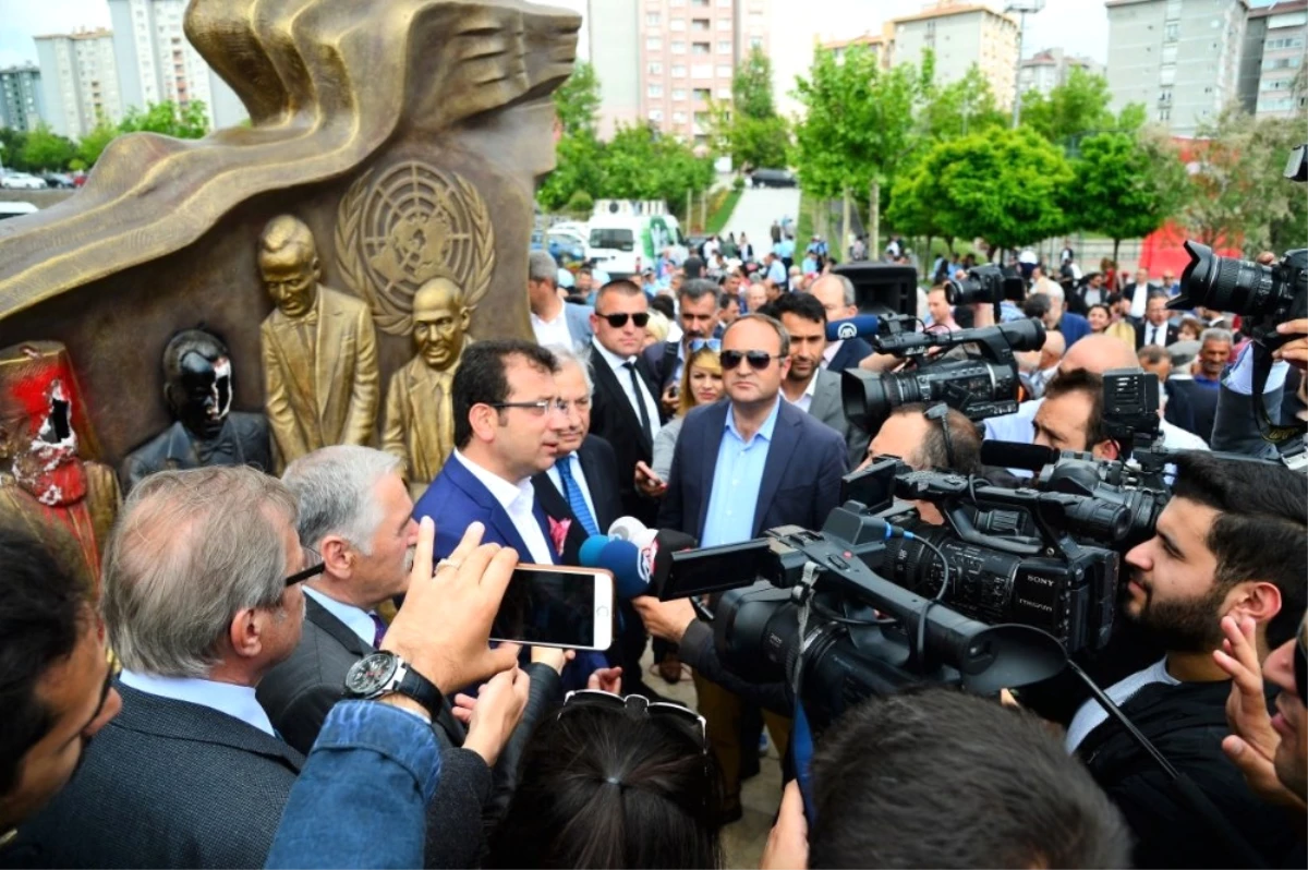 Dha İstanbul - Ekrem İmamoğlu: (Saldırıya Uğrayan Anıt) "En Kısa Zamanda Tamir Edilerek Yeniden...