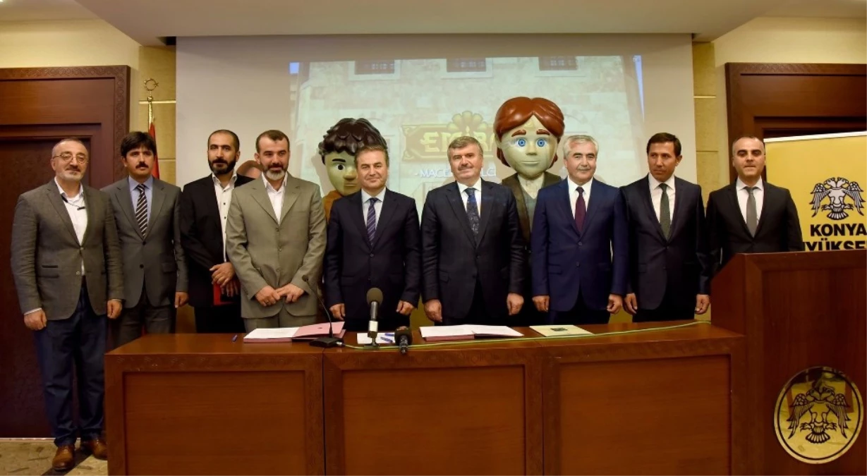 Konya Büyükşehir Belediyesi,\'emiray\' Çizgi Dizisi İçin TRT ile Protokol İmzalandı