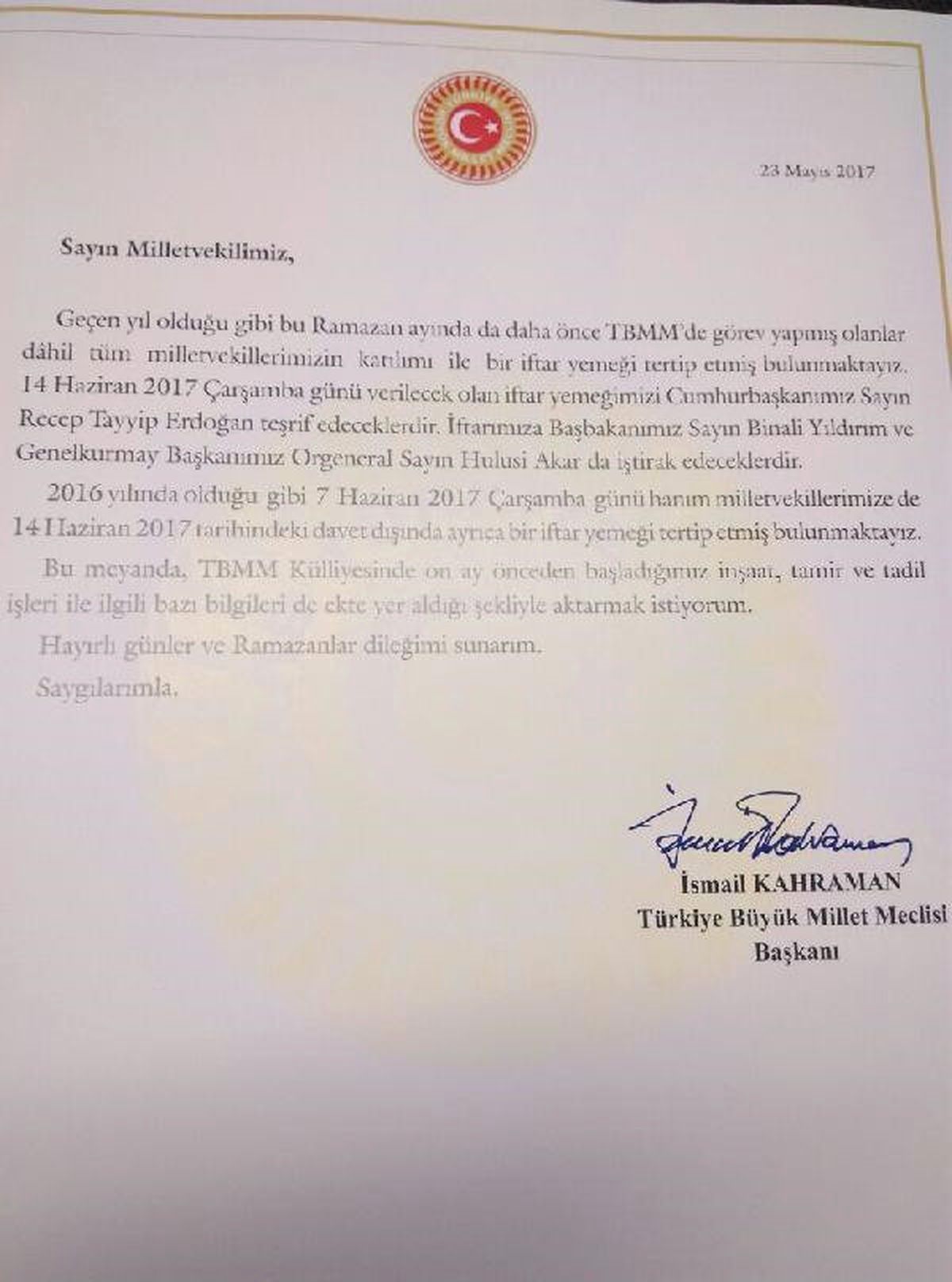 Meclis Başkanı Kahraman: 57 Yıllık Binamız İhtiyaçları Karşılayamamaktadır