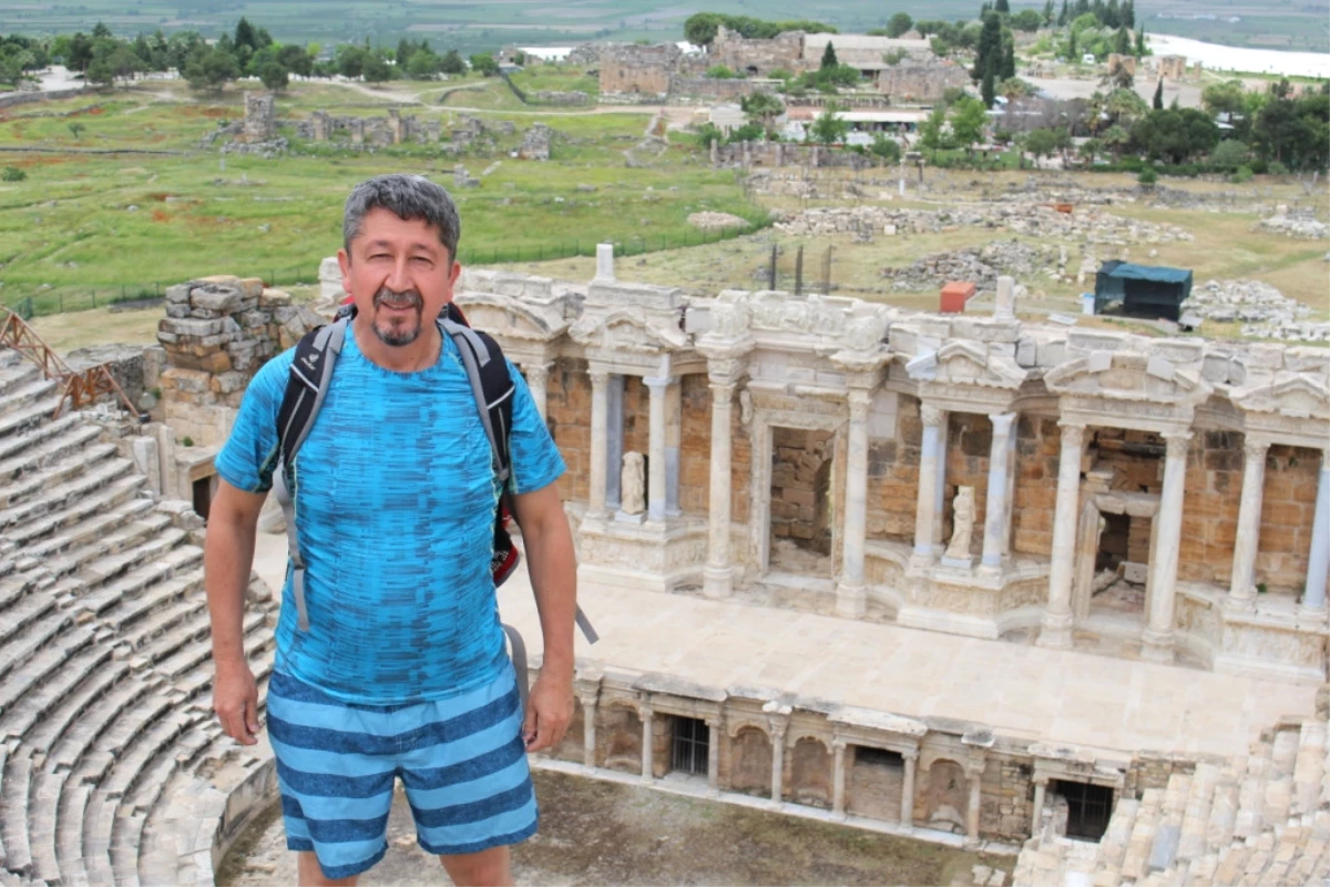 Rıdvan Şükür, Hierapolis\'i adımladı.