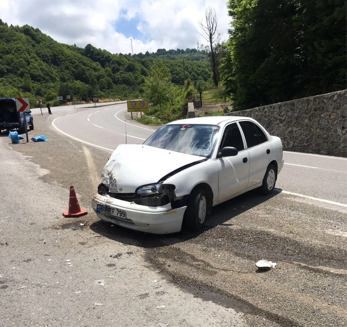 Zonguldak-Ereğli Yolunda Kaza: 1 Yaralı