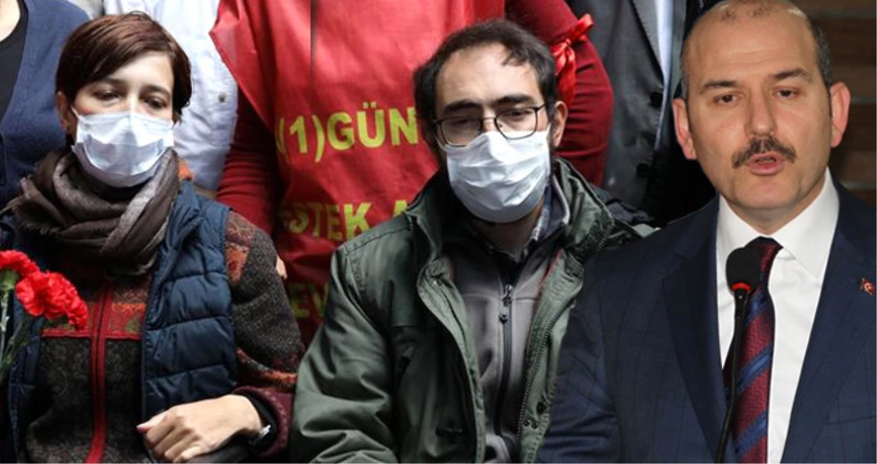 Bakan Soylu \'Açlık Grevi Tiyatro\' Deyip Açıkladı: Tutuklanan Gülmen ve Özakça DHKP-C\'li