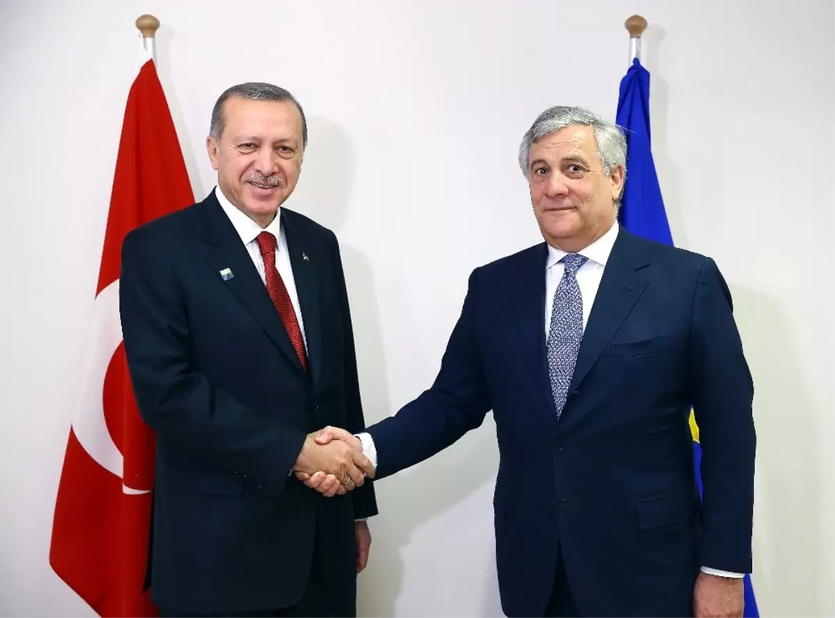 Cumhurbaşkanı Erdoğan, AP Başkanı Tajani\'yi Kabul Etti