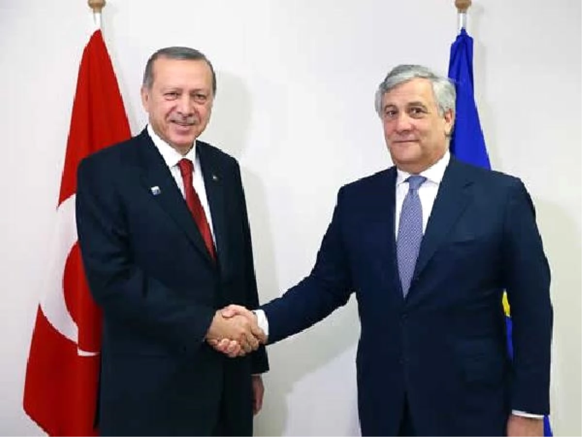 Cumhurbaşkanı Erdoğan, AP Başkanı Tajani\'yi Kabul Etti