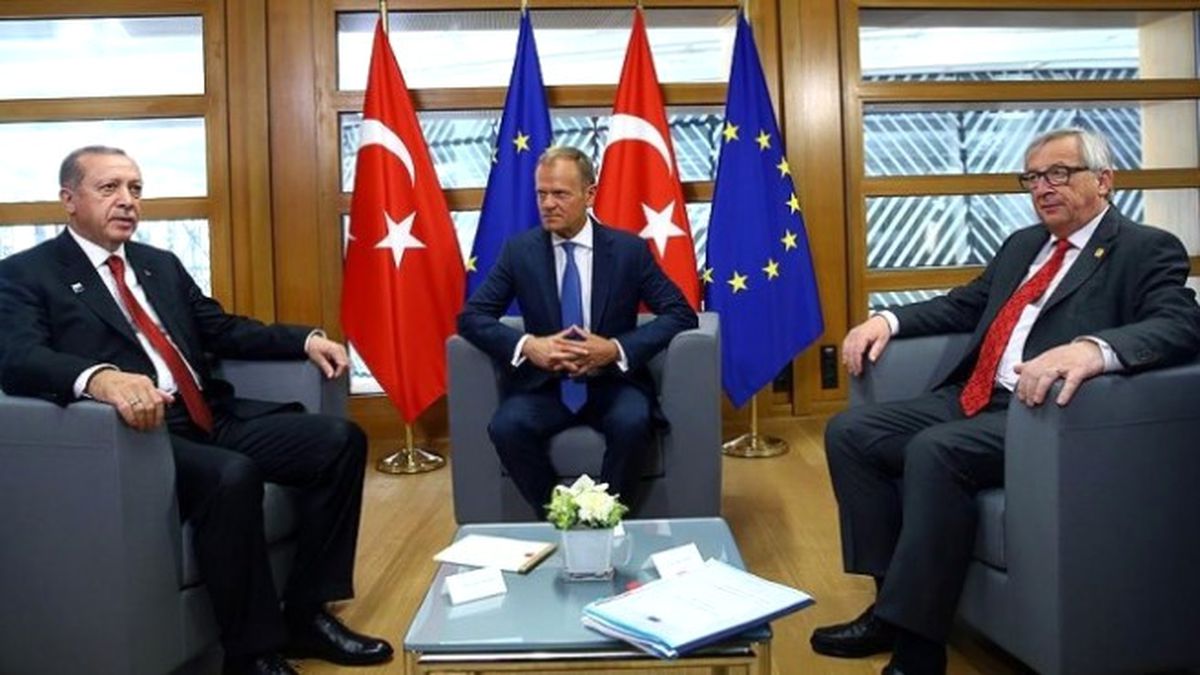 Cumhurbaşkanı Erdoğan,tusk ve Juncker\'le Görüştü