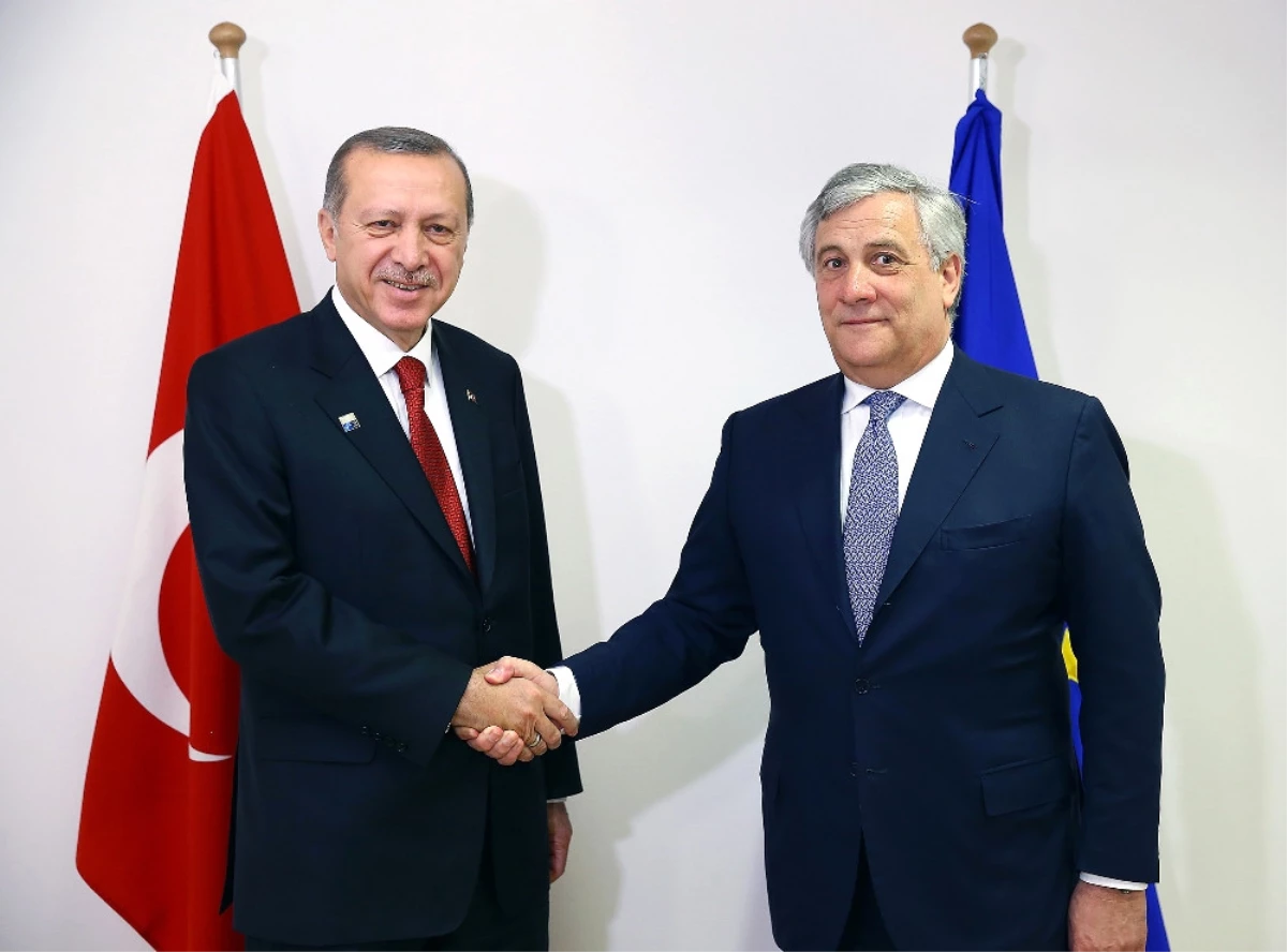 Erdoğan, AP Başkanı Tajani\'yi Kabul Etti