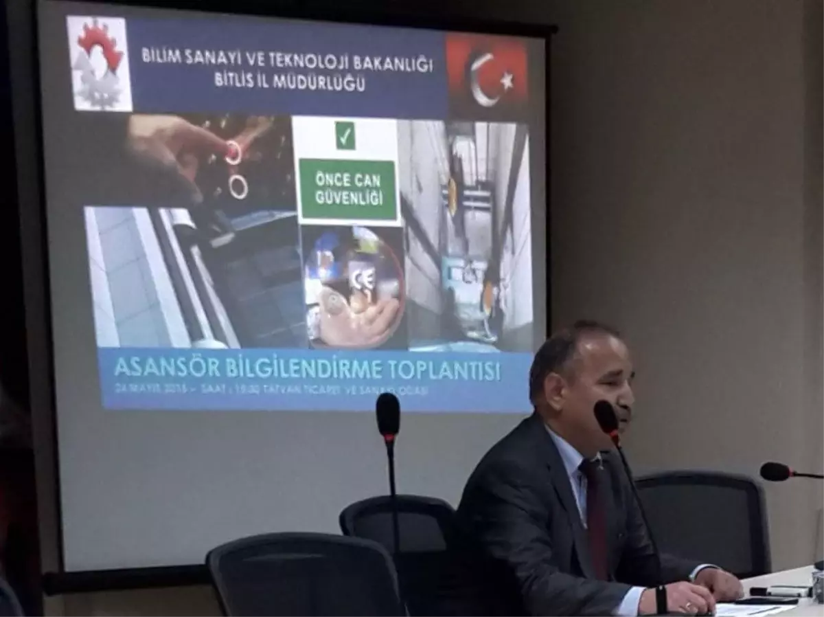 Tatvan\'da Asansör Bilgilendirme Toplantısı