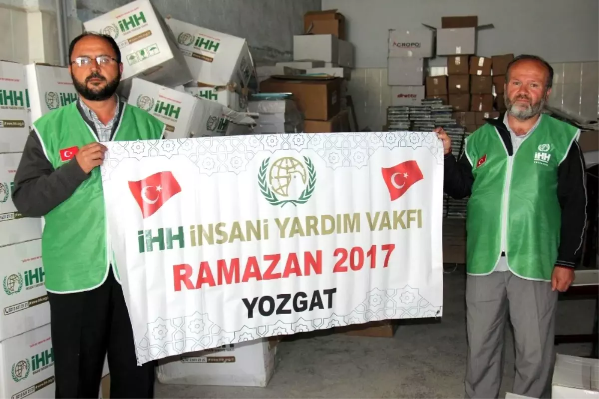 Yozgat İhh\'dan İhtiyaç Sahibi Ailelere Gıda Yardımı