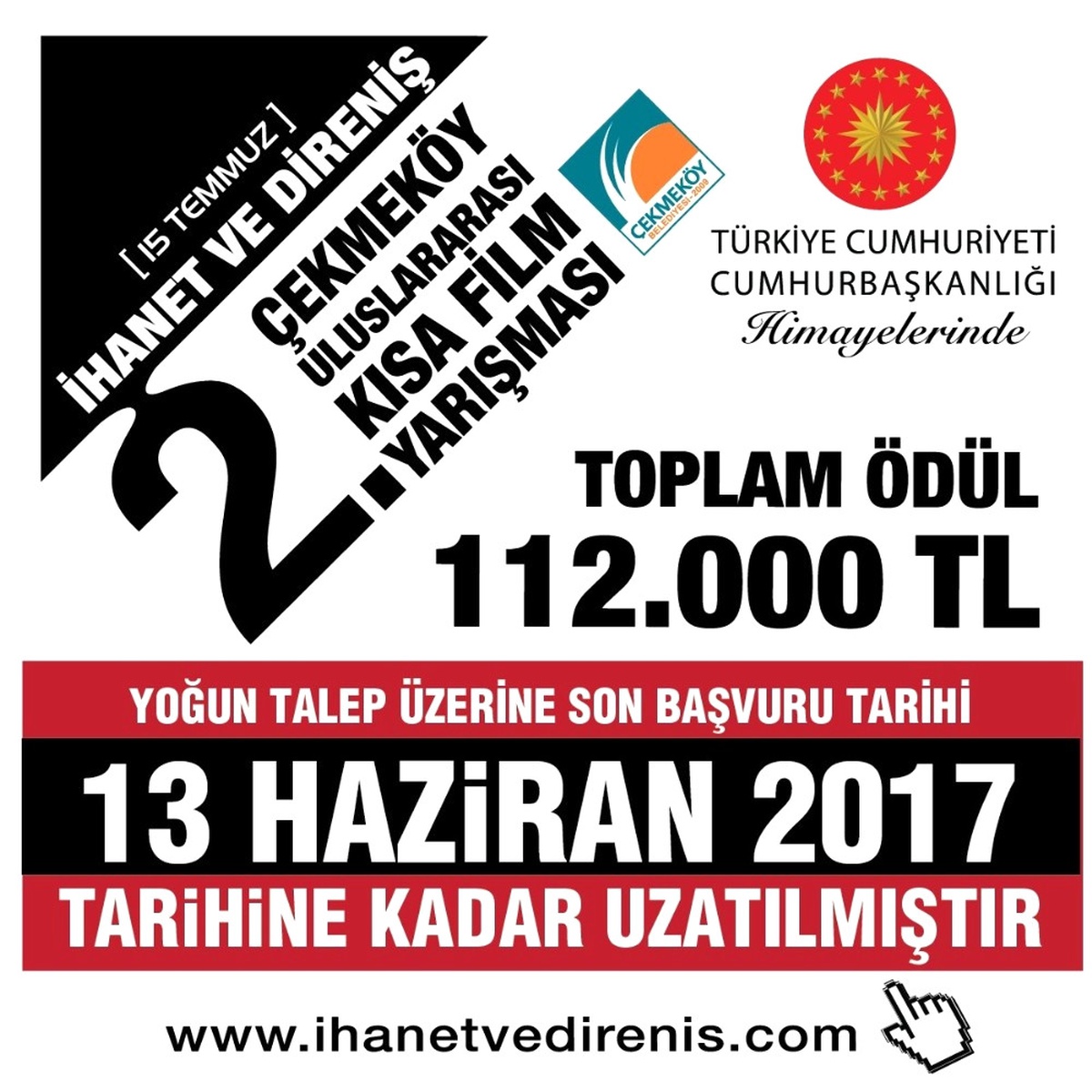 15 Temmuz Kısa Film Yarışması Başvuru Süresi Uzatıldı