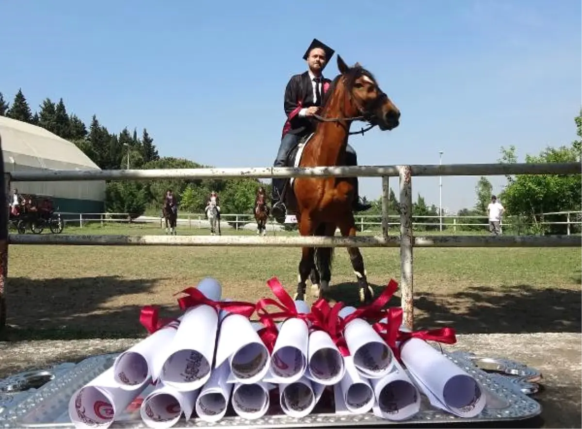 Atçılık ve Antrenörlüğü Mezunlarından Diplomalı Gösteri