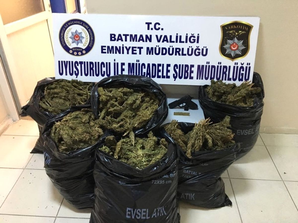 Batman\'da 45 Kilogram Uyuşturucu Ele Geçirildi.