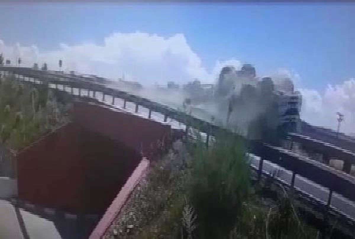 Beton Mikseriyle Köprüden Uçtu (2)