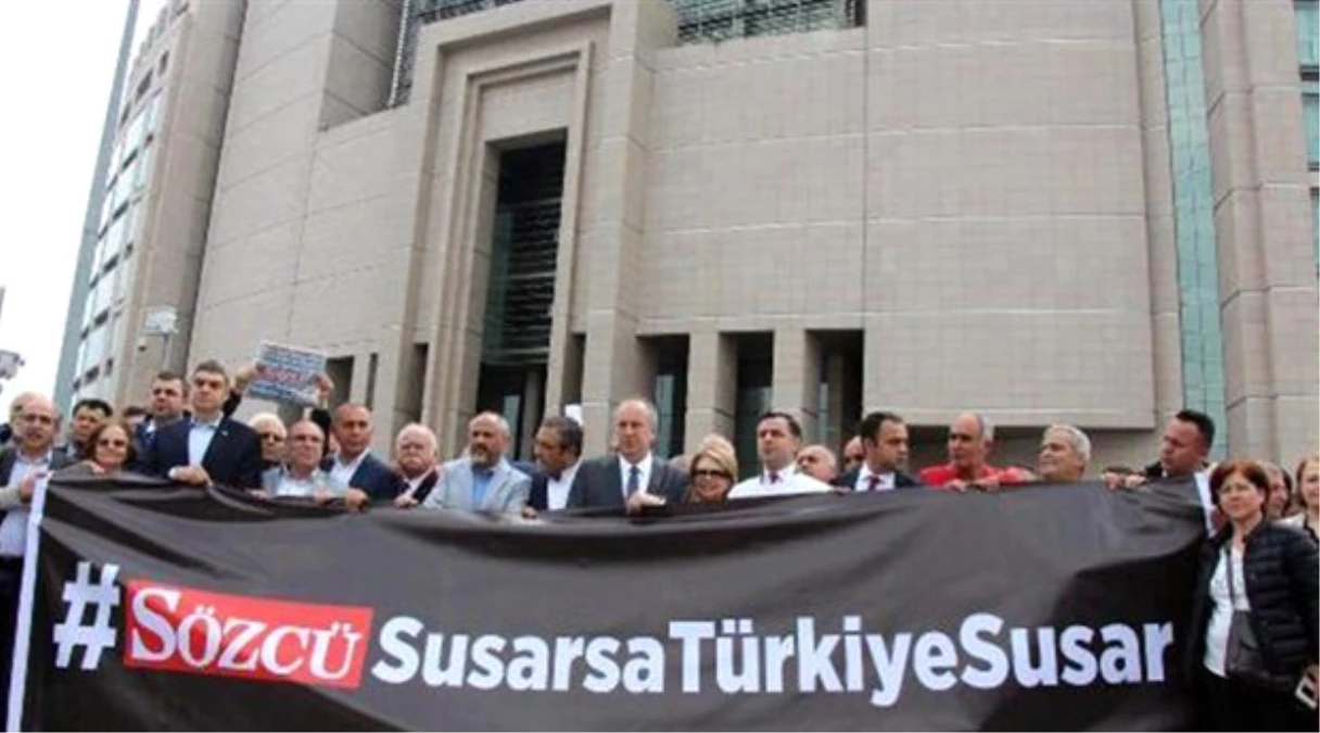 Dha İstanbul - Sözcü Gazetesi Soruşturması Adliye Önünde Protesto Edildi (1)