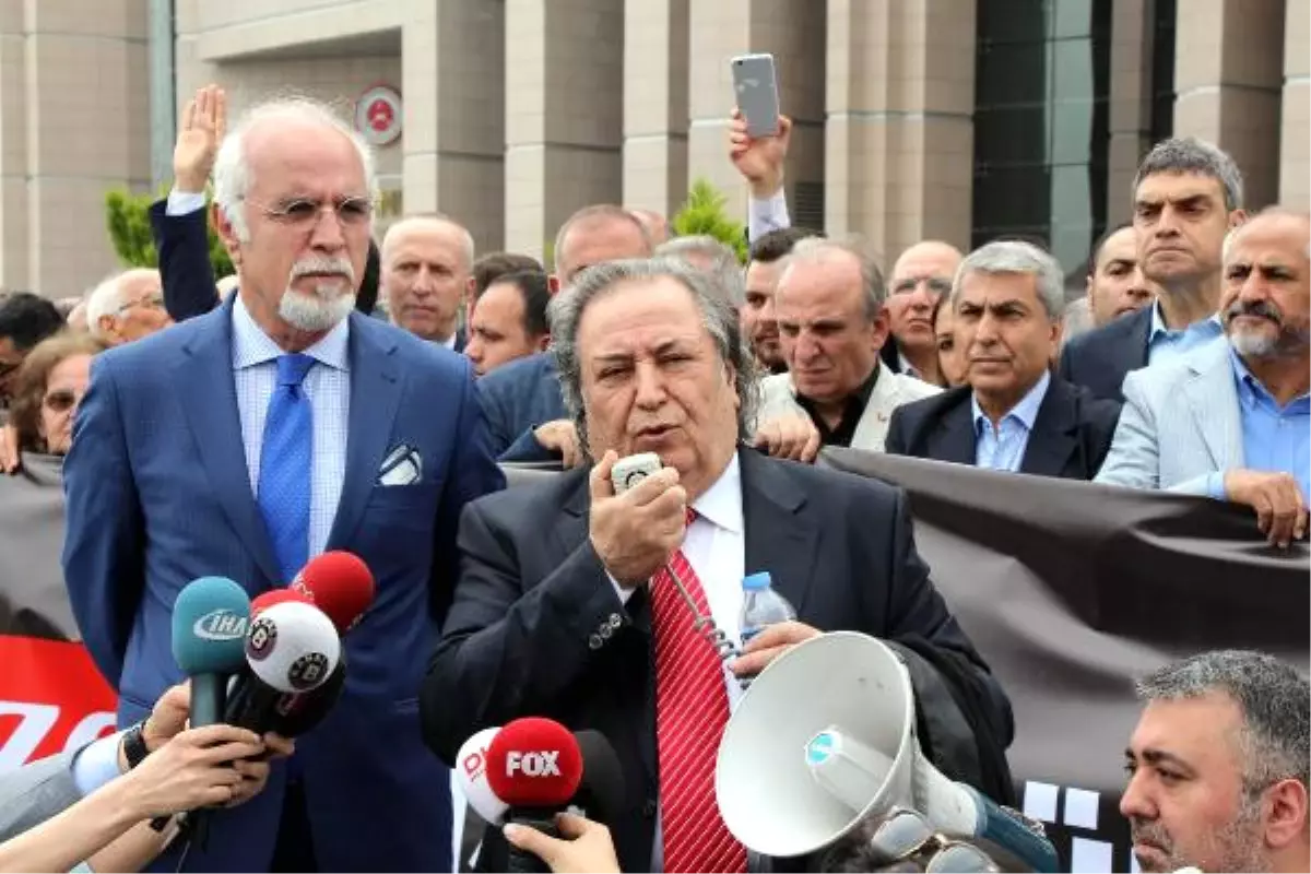 Geniş Haber) Sözcü Gazetesi Soruşturması Adliye Önünde Protesto Edildi