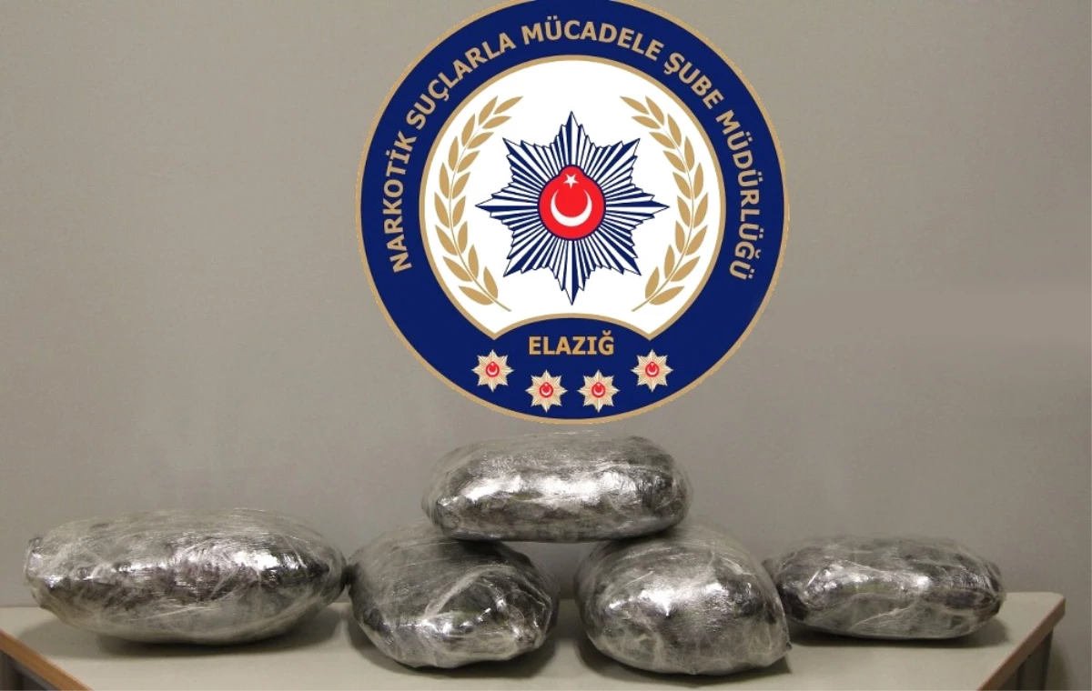 Elazığ\'da 18 Kilogram Esrar Ele Geçirildi