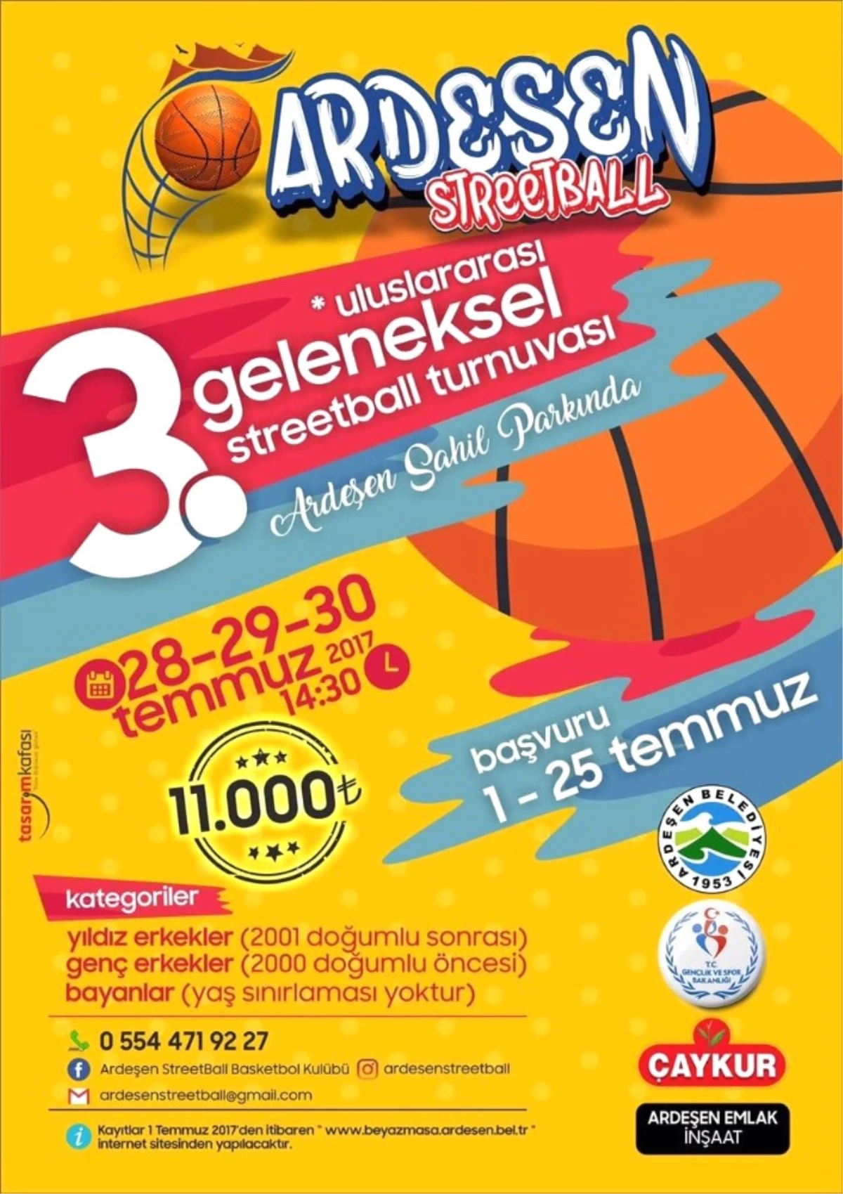 Rize\'de "Uluslararası Sokak Basketbolu" Turnuvası Düzenlenecek