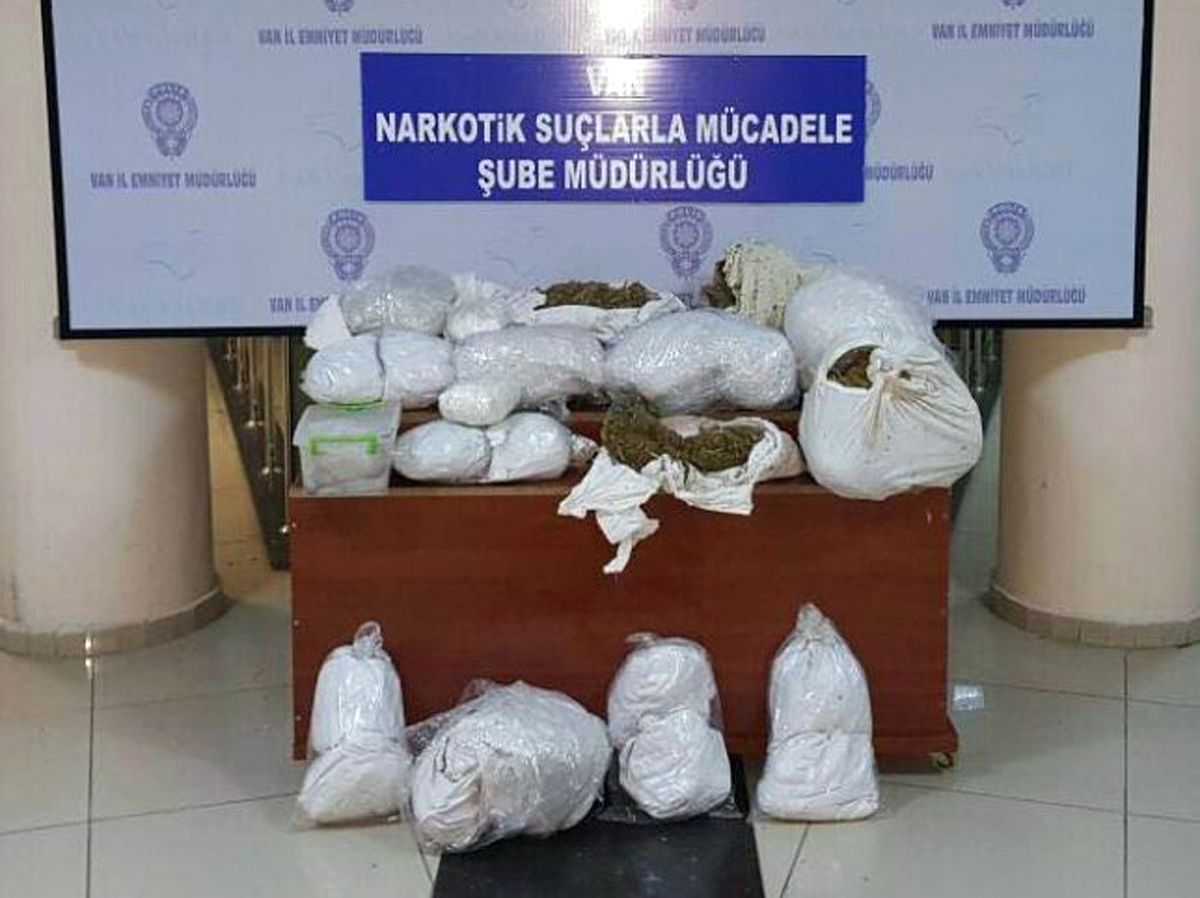 Van\'da 55,5 Kilo Uyuşturucu Ele Geçirildi