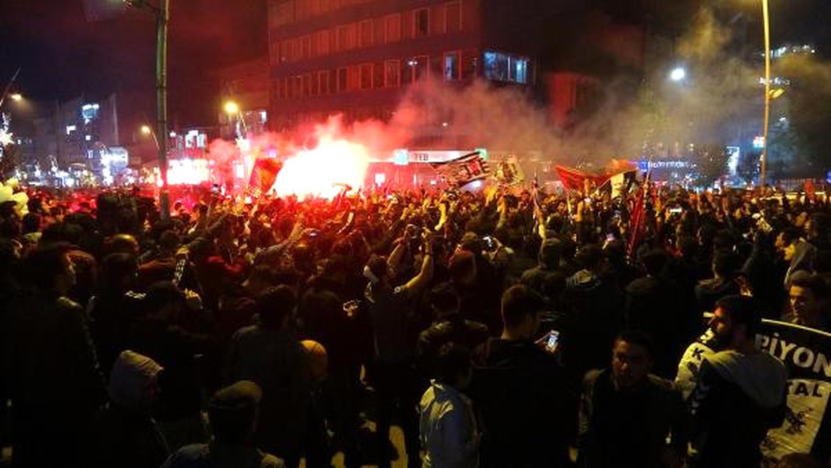 Erzurum\'da Beşiktaş Çoşkusu