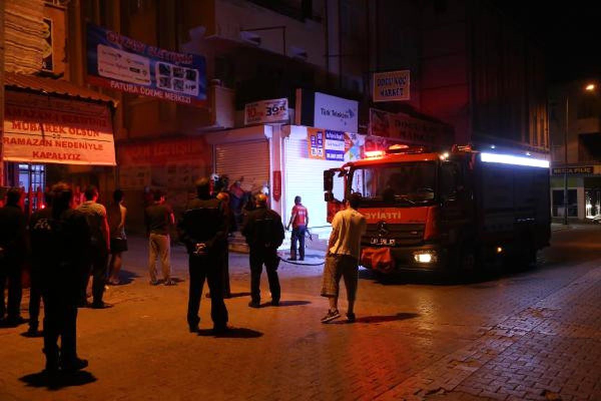 İşyerinde Çıkan Yangın Korkuttu