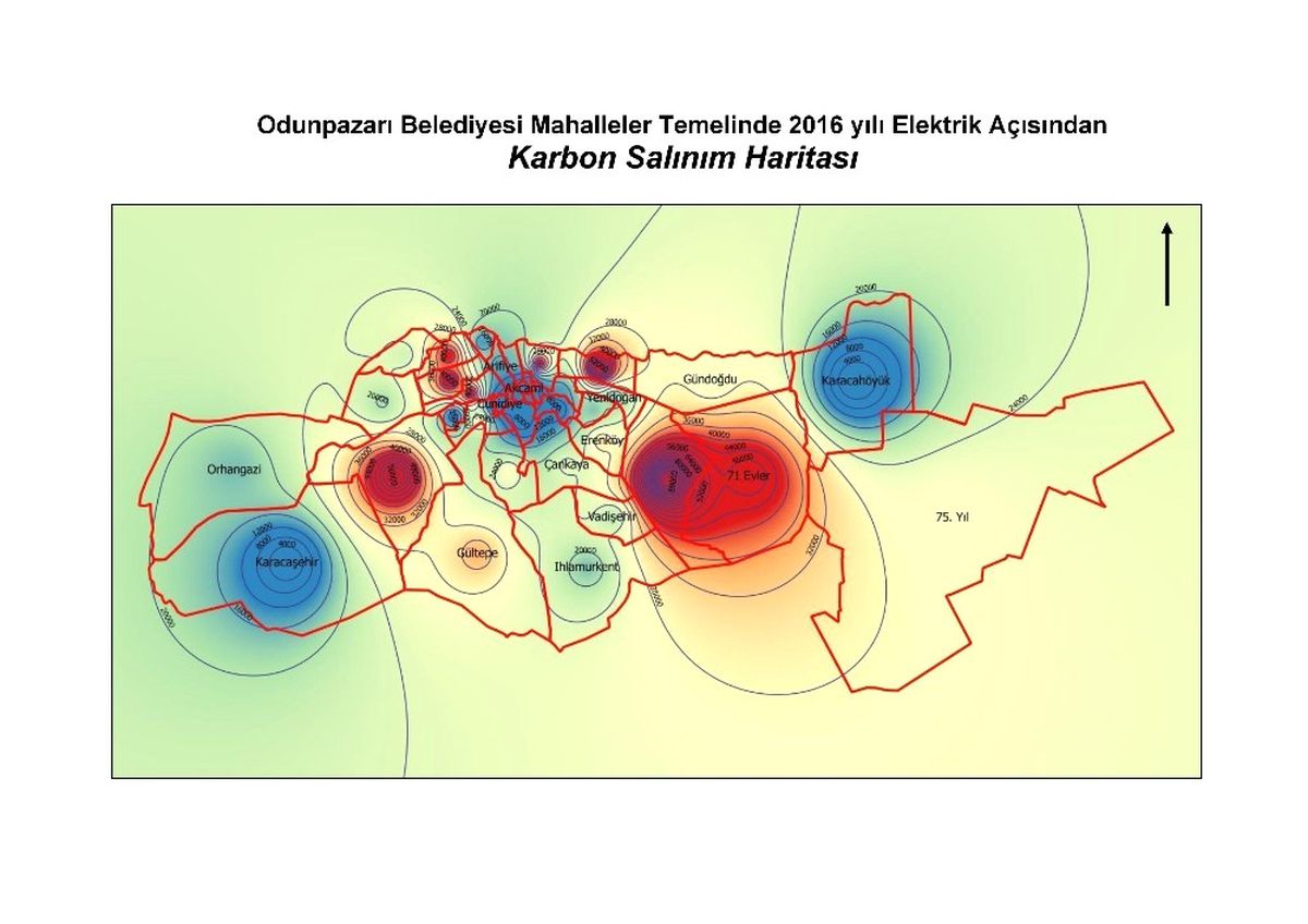 Odunpazarı\'nın Karbon Salınım Haritası Hazırlandı