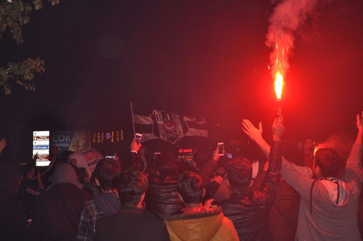 Sivas\'ta Beşiktaş Coşkusu