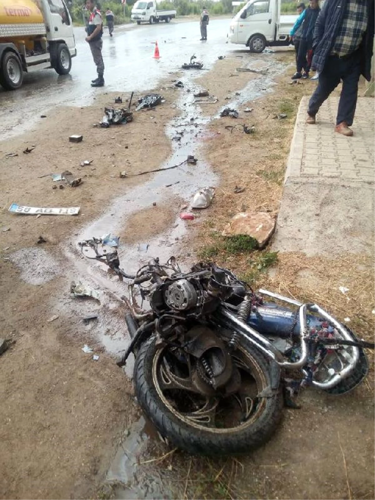 Belediye İşçisi Motosiklet Kazasında Öldü