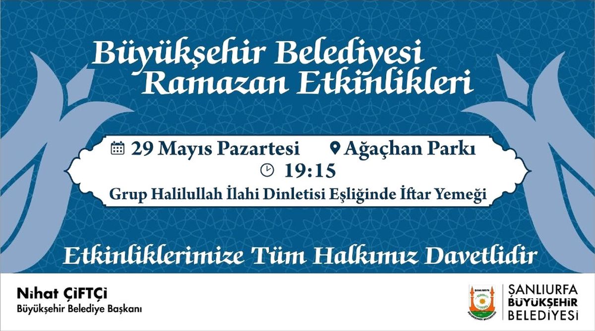 Büyükşehir Belediyesinden İftara Davet