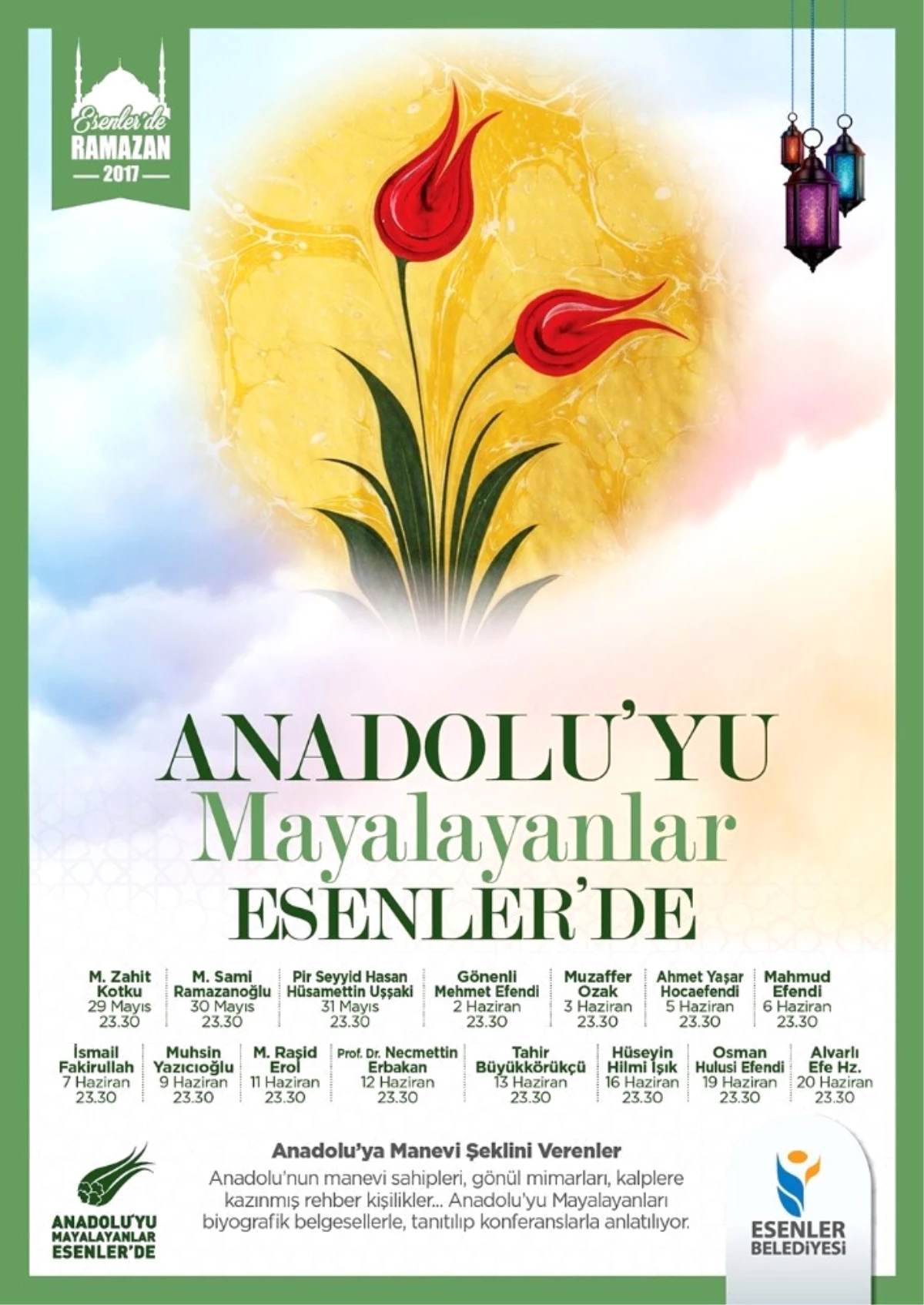 Esenler\'de "Anadolu\'yu Mayalayanlar" Programı Vatandaşlarla Buluşacak