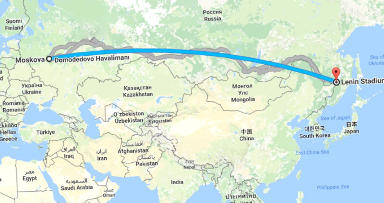 Rusya Premier Ligi\'ne Yükselen Kharabovsk\'un Haritadaki Yeri, Takımları Korkutuyor