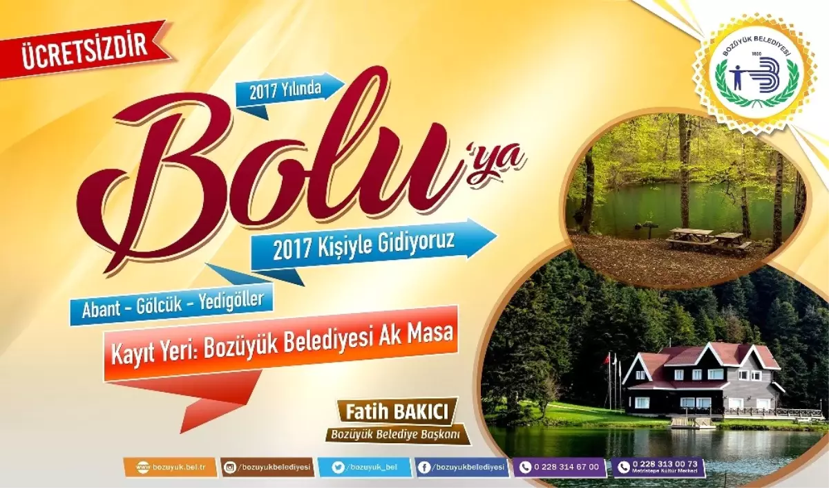 Bozüyük Belediyesi Bolu Abant Kültür Turları İçin Başvurular Başladı