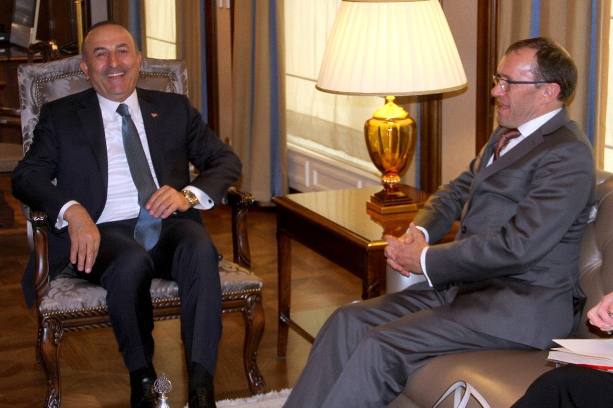 Çavuşoğlu Eide\'yi Kabul Etti