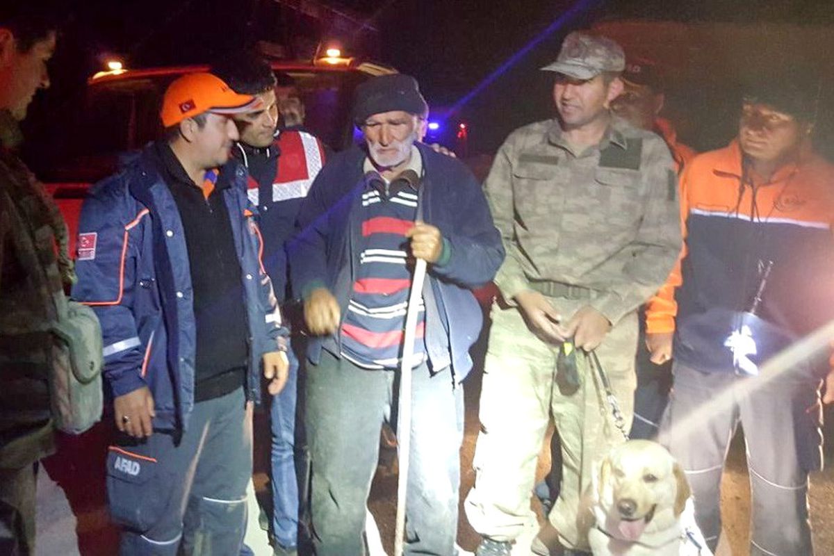 Gümüşhane\'de Kaybolan Yaşlı Adam 4 Saat Sonra Bulundu