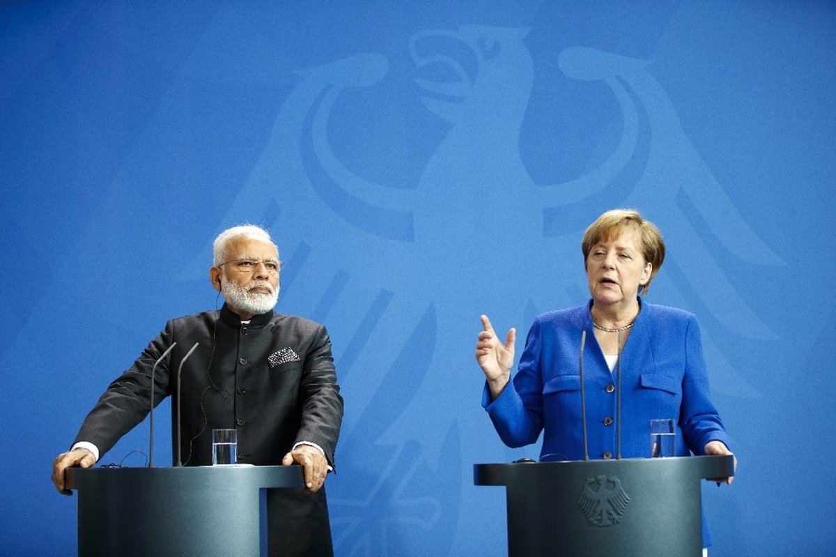 Merkel ile Modi Ortak Basın Toplantısı Düzenledi