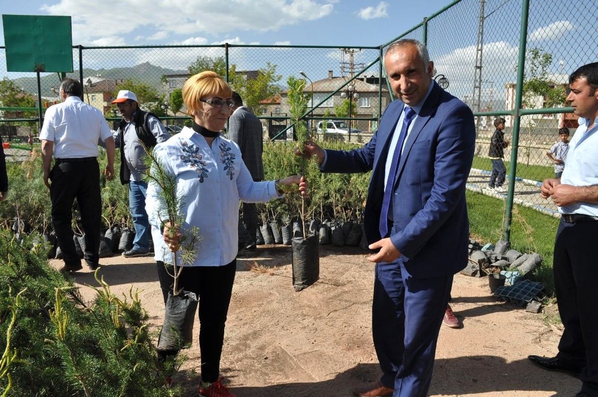 Değişime ve Gelişime Hazırlanan Yüksekova\'da 13 Bin Fidan Dağıtıldı