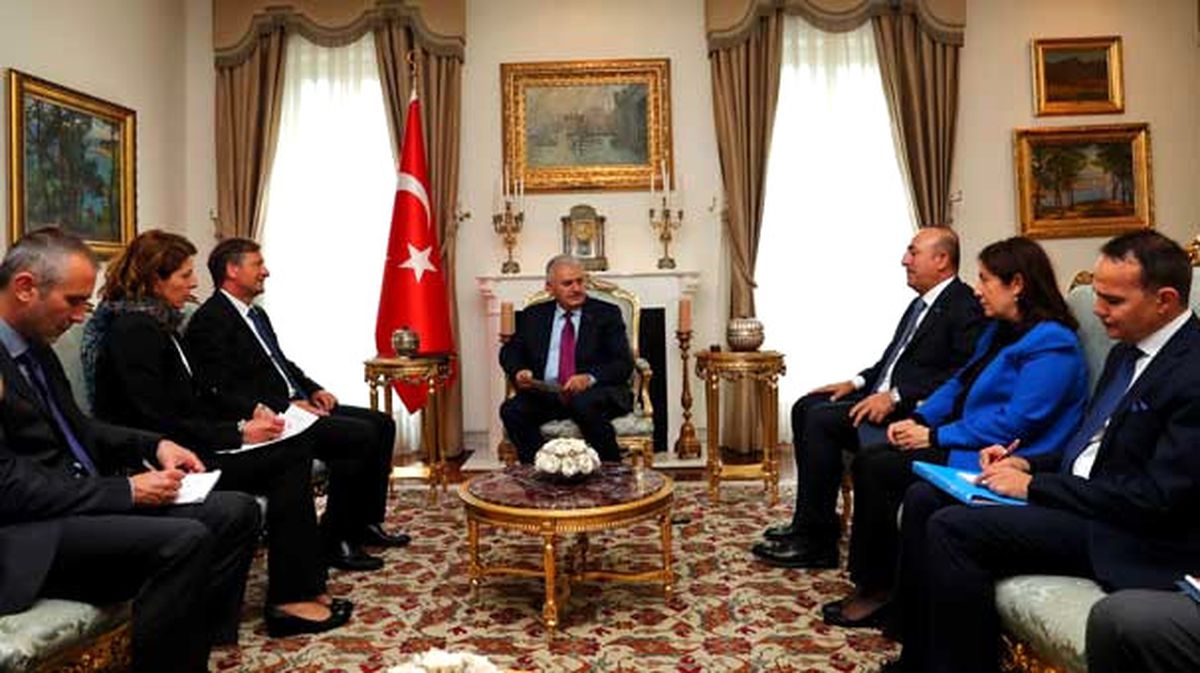 Başbakan Yıldırım\'ın Erjavec\'i Kabulü