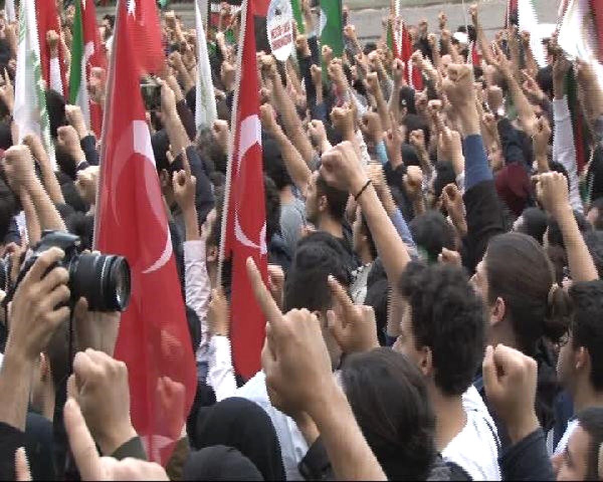 Dha İstanbul - Beyoğlu\'nda Mavi Marmara Eylemi