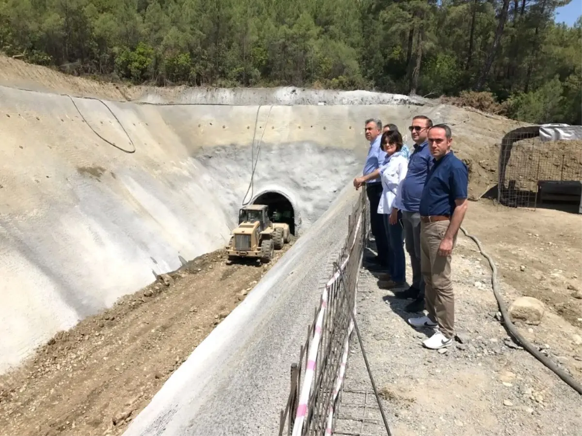 DSİ Bölge Müdürü Coşkun, Kaş Kıbrıs Barajını İnceledi