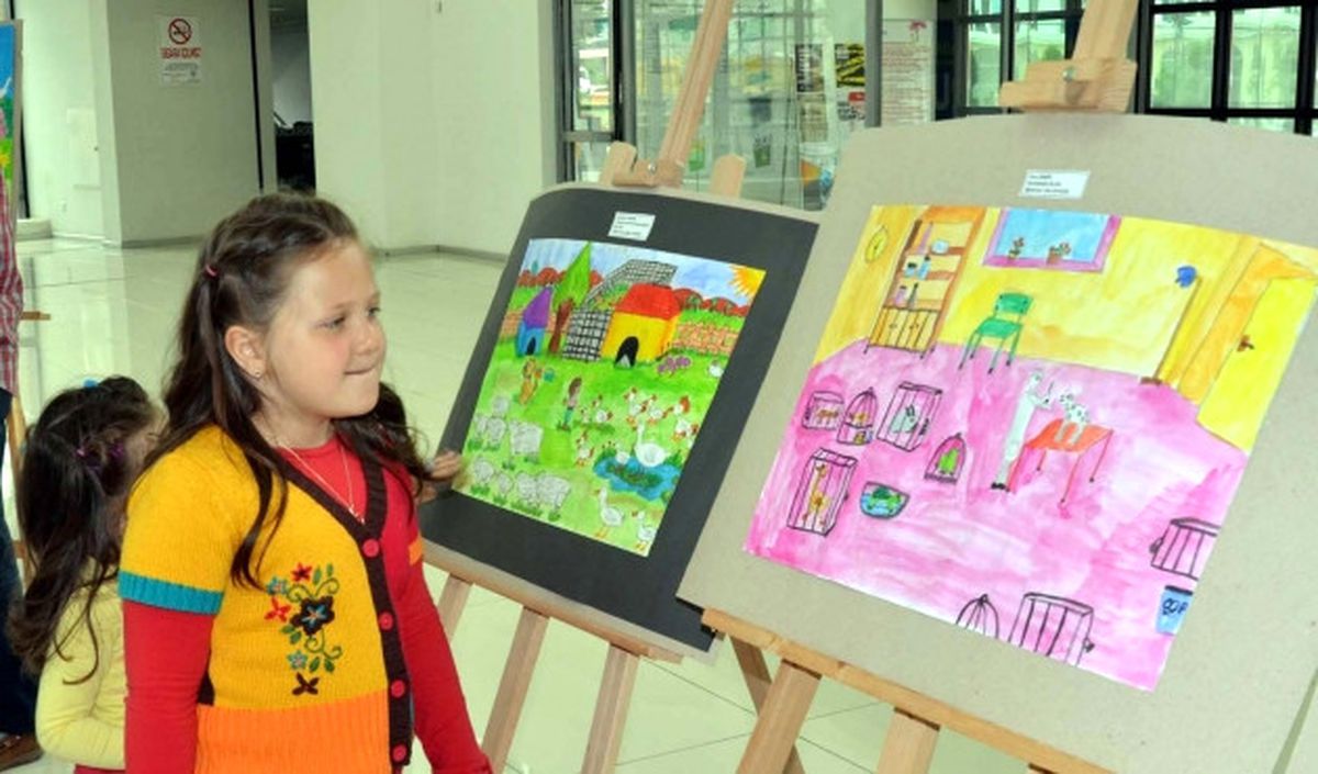 Öğrenciler Hayvan Sevgisini Resimle Anlattı