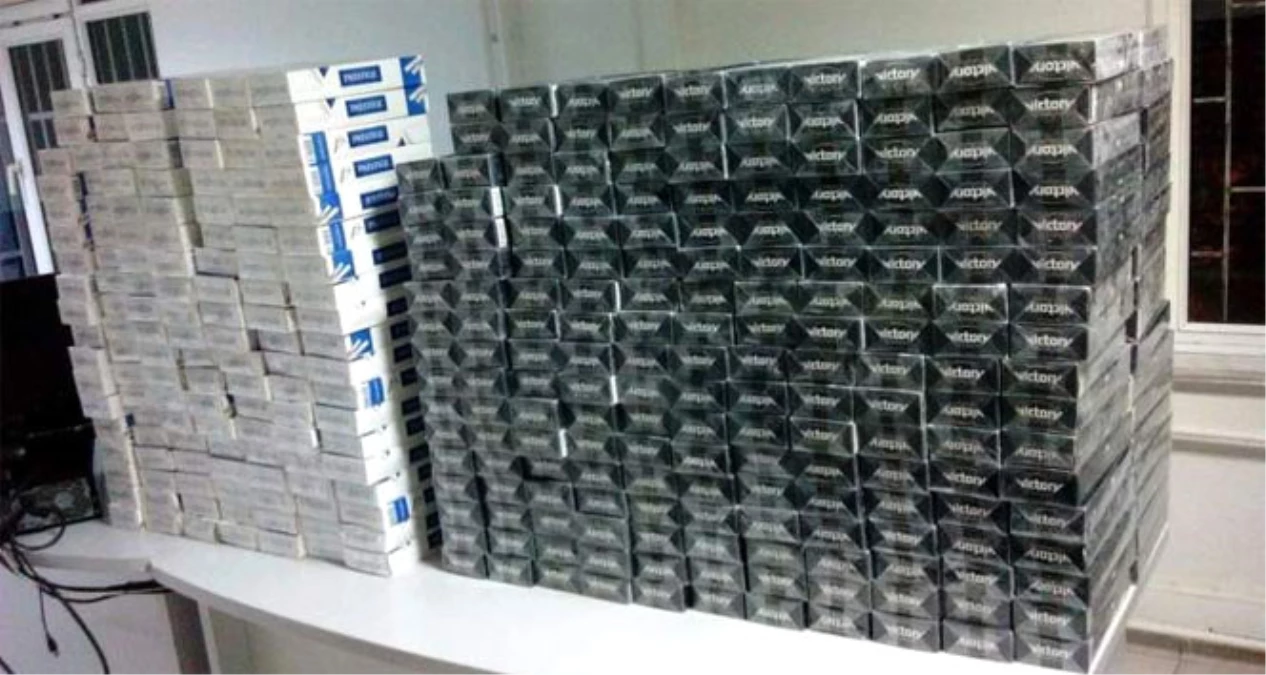 Saman Balyasından 10 Bin Paket Kaçak Sigara Çıktı