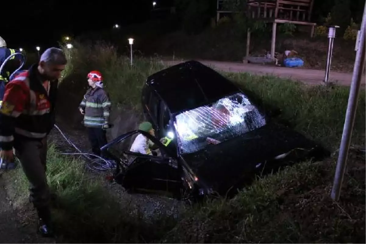 Su Kanalına Düşen Otomobilin Sürücüsü Öldü