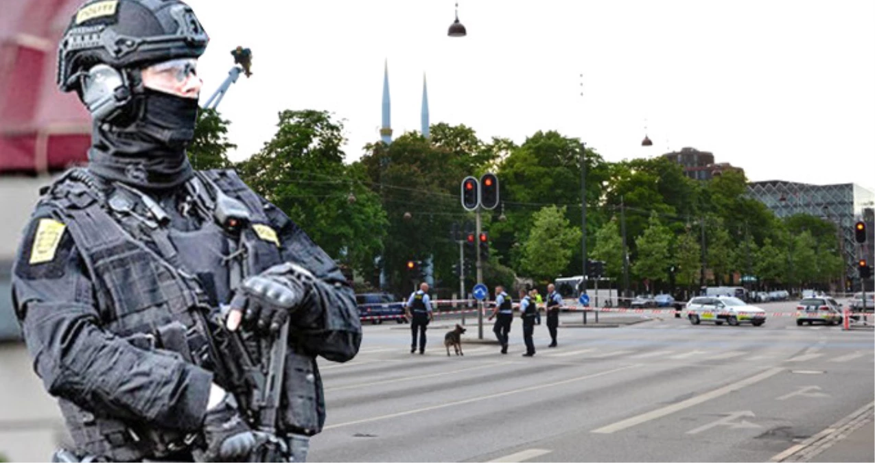 Kopenhag\'da Polisler Üzerlerine Silahla Yürüyen Şüpheliyi Başından Vurdu