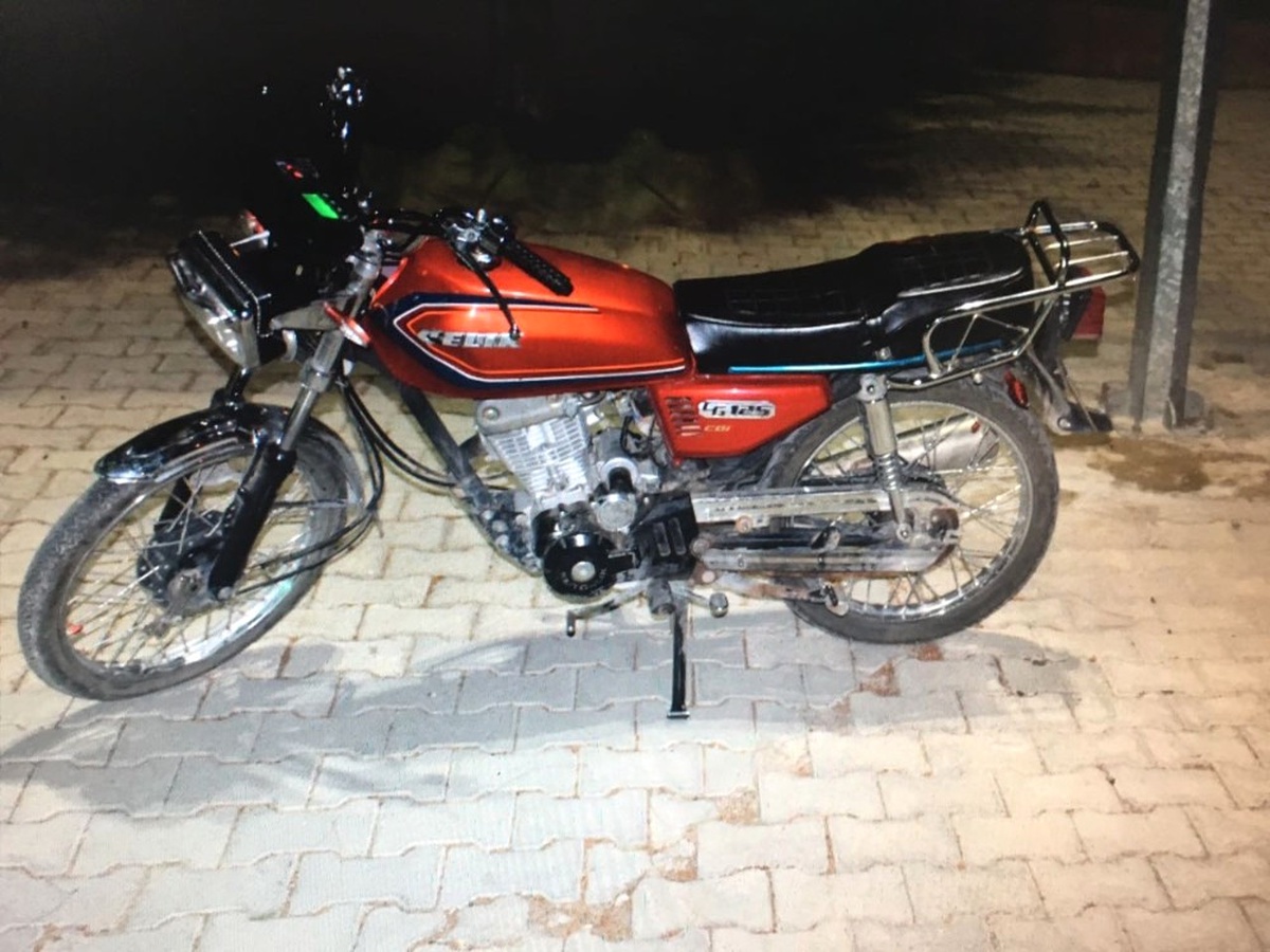 Çaldığı Motosikletle Kaçarken Yakalandı