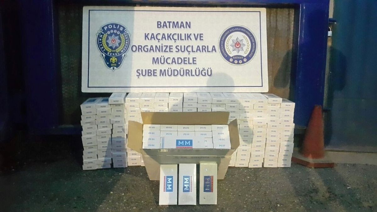 Batman\'da 11 Bin TL\'lik Kaçak Sigara Ele Geçirildi