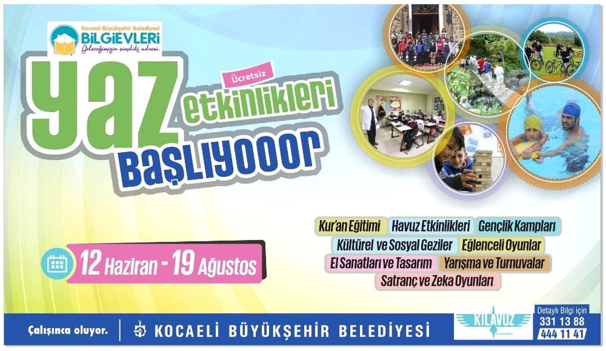 Bilgievlerinde Ücretsiz Yaz Etkinlikleri Başlıyor