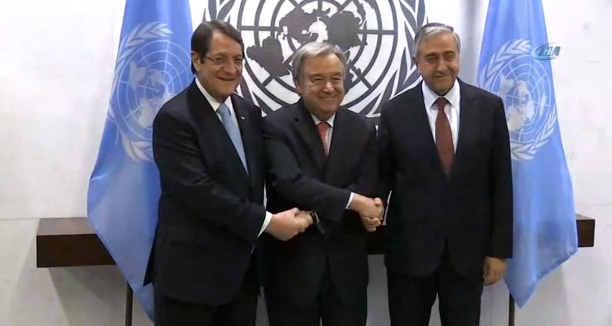 Guterres, Akıncı ve Anastasiadis Ile Görüştü