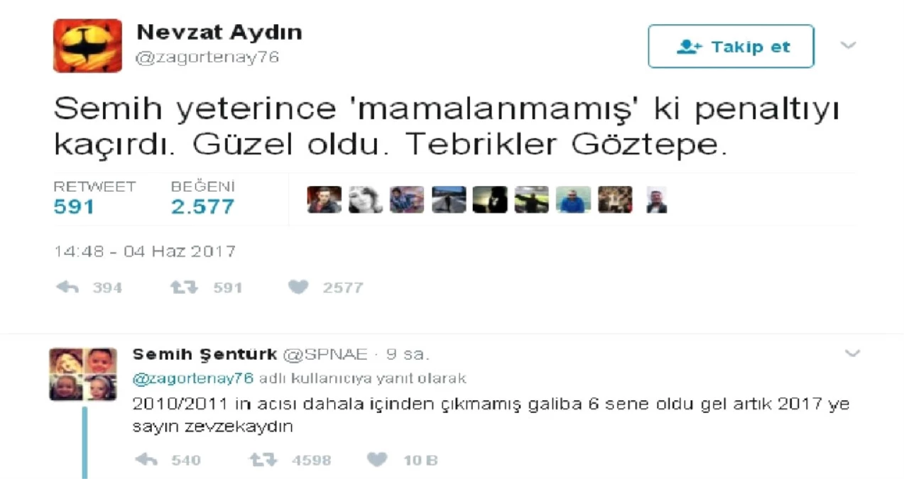 Semih Şentürk\'ten Nevzat Aydın\'a Cevap